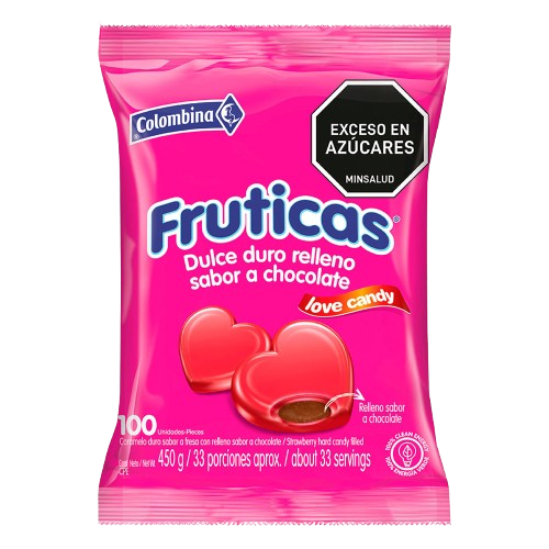 Fruticas Caramelo Love Candy x 100 unds